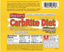 Doctor's CarbRite Diet Bar - Chocolate Banana Nut