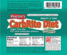 Doctor's CarbRite Diet Bar - Chocolate Mint Cookie