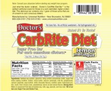 Doctor's CarbRite Diet Bar - Lemon Meringue