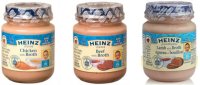 viandes en purée pour bébés de la marque Heinz