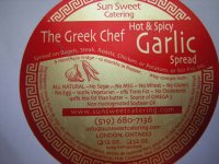 The Greek Chef Hot & Spicy Garlic Spread (tartinade à l’ail épicée)