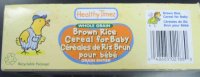 Healthy Times brand Brown Rice Cereal for Baby - Universal product code