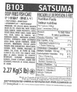 Ocean Food - Satsuma - Fricadelles de poisson frit - 2.27 kilogramme