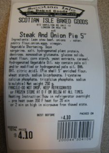 Scotian Isle - Steak And Onion Pie
