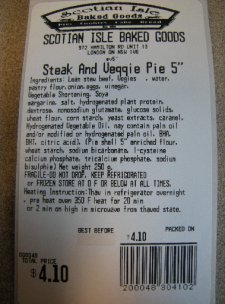 Scotian Isle - Steak And Veggie Pie