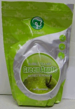 Bubble tea mix green apple instant in powder