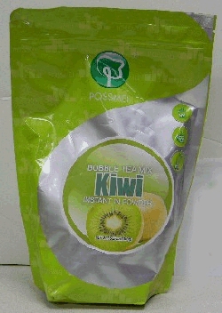 Bubble tea mix kiwi instant in powder