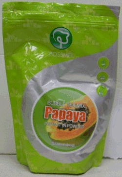 Bubble tea mix papaya instant in powder
