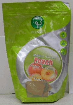 Bubble tea mix peach instant in powder