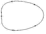 drawing of an irregular shaped can with measurement points