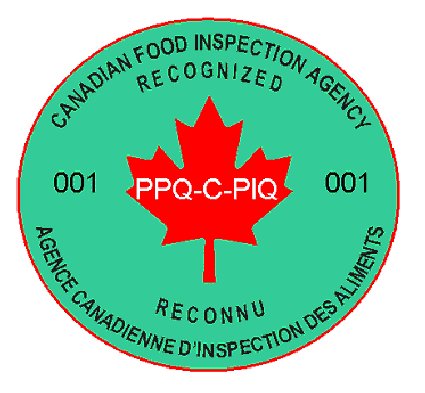 Canadian Partners in Quality Logo, each pallet of product intended to be exported to the United States or Puerto Rico must be labelled with the Logo.