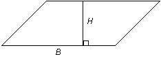 Calculs - On obtient l'aire d'un parallélogramme en multipliant sa base par sa hauteur