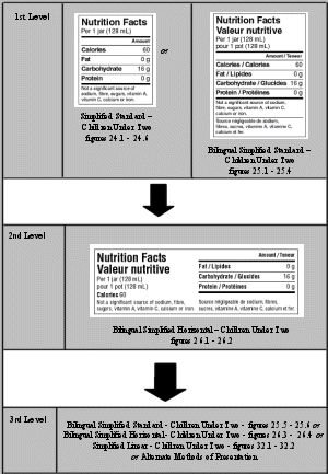 This image shows the three levels of Size of Format [B.01.462].