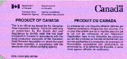 Étiquettes Canadiennes - - Enregistrée (Couleur lilac) - Recto