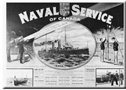 A recruitment poster issued by Canada's newly-created navy in 1911.
