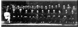 Conference impérial, Londres, 1923. Mackenzie King est assis cinquième de la gauche.