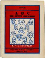 Cover of book, ABC DES PETITS CANADIENS : RIMES HISTORIQUES
