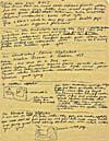 Notes manuscrites d'Ann Blades