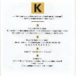 Page tirée du livre LES JEUX DE PIC-MOTS, avec un texte qui contient des mots commençant par la lettre K