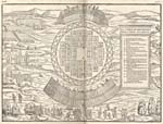 Graphical element: Map of Iroquois village of Hochelaga, 1556