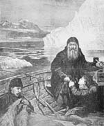 Graphical element: Henry Hudson stranded with his son