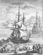 Graphical element: 17th-century galleon