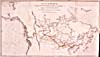 Carte de la route d'Alexander Mackenzie de Fort Chipewyan vers le Pacifique, 1795