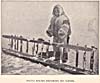 Un Inuit avec son traîneau
