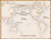Carte de la voie terrestre qui unit l'Amérique du Nord à l'Asie