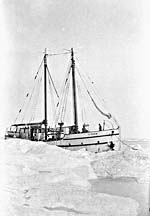 Photograph: The RCMP vessel "St. Roch" in the ice 