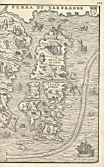 Carte : Carte du XVIe siècle montrant des secteurs riches en morue