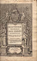 Image : Page de titre du récit des voyages des Corte Real écrit par Wytfliet 