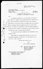 A copy of the appeal to London sent to the Department of Justice (August 15, 1928)