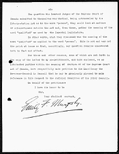 Lettre d'Emily Murphy au sous-ministre de la Justice, datée du 26 juillet 1928, accompagnant la nouvelle pétition