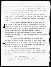 Letter from Emily Murphy to the four other women (May 1928)