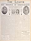 Hail Province of Saskatchewan, September 4, 1905, The Leader, Regina, N.W.T.