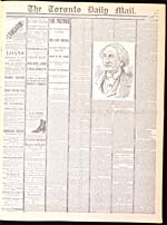The Premier, The Old Chief's Career is Closed [Death of Sir John A. Macdonald], June 8, 1891, Toronto Daily Mail, Toronto, Ont.