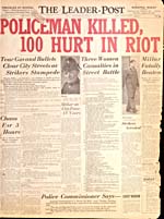 Policeman Killed 100 Hurt in Riot, July 2, 1935, The Leader-Post, Regina, Sask.