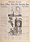 « Rate Leduc Well 500 Barrels A Day » [« La cadence du puits Leduc est de cinq cents barils par jour »], 14 février  1947, <em>Edmonton Journal</em>, Edmonton (Alberta)