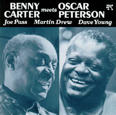 Cover of the album:  Benny Carter Meets Oscar Peterson