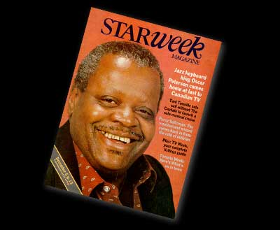 Magazine cover: Starweek, featuring Oscar Peterson