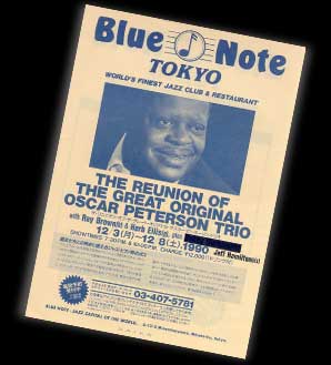 Advertisement for the Blue Note in Tokyo