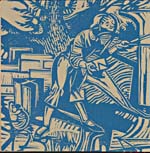 Woodcut by Frederick Hagan, from book, POEMS FOR ALICE