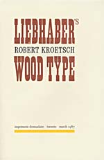 Front page of signature, LIEBHABER'S WOOD TYPE