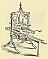 Illustration of an Albion hand press