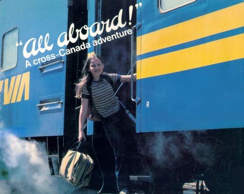 Cover of Barbara O'Kelly and Beverley Allinson - "All Aboard! A Cross-Canada Adventure"